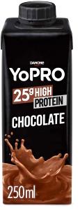 Quantas calorias em 100 ml Yopro 25G High Protein Chocolate?