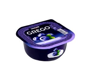 Quantas calorias em 100g (100 ml) Grego Calda de Blueberry?