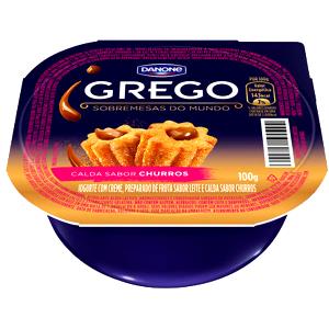 Quantas calorias em 100g (100 ml) Grego Churros?