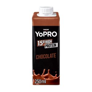 Quantas calorias em 100ml (100 g) YoPRO Bebida Láctea Chocolate?