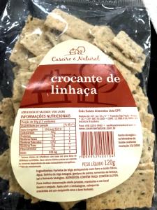 Quantas calorias em 12 unidades (30 g) Crocante de Linhaça?