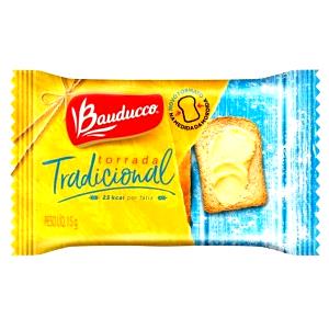 Quantas calorias em 12 unidades (30 g) Torrada Tradicional?