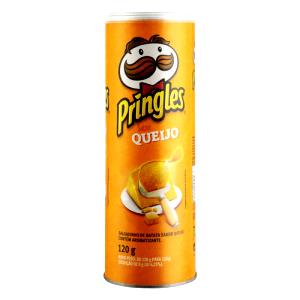 Quantas calorias em 14 batatas (25 g) Pringles Queijo?