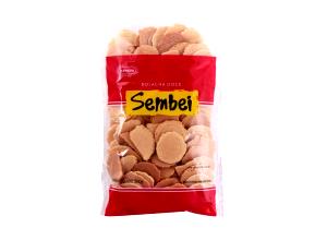 Quantas calorias em 14 bolachas pequenas (30 g) Sembei?