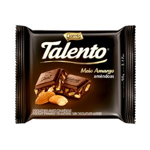 Quantas calorias em 15 unidades (25 g) Chocolate Meio Amargo?