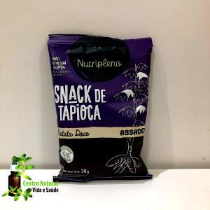 Quantas calorias em 15 unidades (30 g) Snack de Tapioca Crocante com Batata Doce?