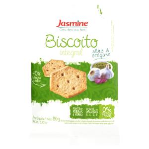 Quantas calorias em 17 unidades (25 g) Biscoito Integral Alho e Orégano?