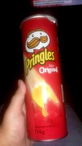 Quantas calorias em 17 unidades (25 g) Pringles Sabor Original?