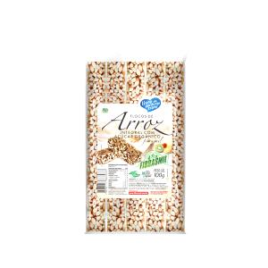 Quantas calorias em 2 1/2 barras (50 g) Flocos de Arroz Integral com Açúcar Orgânico?