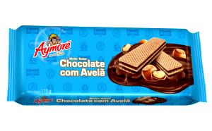 Quantas calorias em 2 1/2 biscoitos (30 g) Wafer Chocolate?