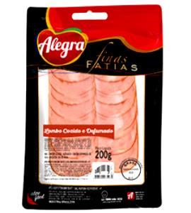 Quantas calorias em 2 1/2 fatias (40 g) Lombo Defumado?