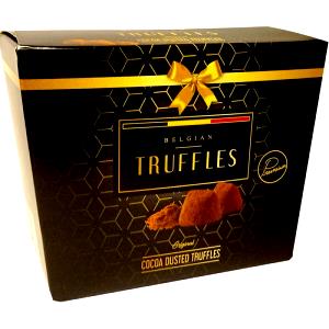 Quantas calorias em 2 1/2 unidades (25 g) Belgian Truffles Tradicional?