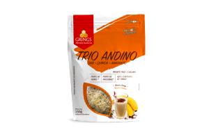 Quantas calorias em 2/3 xícara de chá (45 g) Trio Andino?