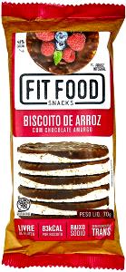 Quantas calorias em 2 biscoitos (30 g) Biscoito de Arroz Chocolate Amargo?