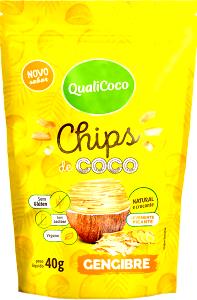 Quantas calorias em 2 colheres de chá (12 g) Chips de Coco Gengibre?