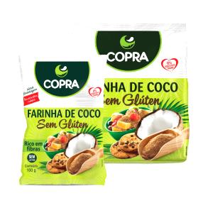 Quantas calorias em 2 colheres de chá (12 g) Farinha de Coco sem Gluten?