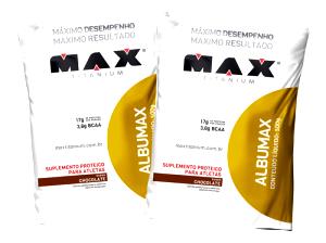 Quantas calorias em 2 colheres de sopa (20 g) Albumax?