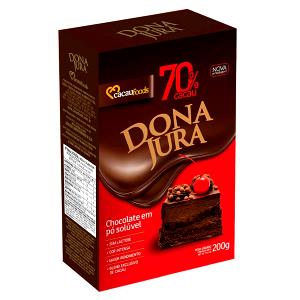 Quantas calorias em 2 colheres de sopa (20 g) Chocolate em Pó Solúvel 70% Cacau?