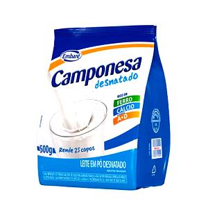 Quantas calorias em 2 colheres de sopa (20 g) Leite em Pó Desnatado Camponesa Light?