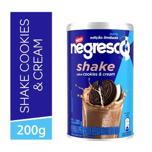 Quantas calorias em 2 colheres de sopa (20 g) Negresco Shake Cookies & Cream?