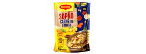 Quantas calorias em 2 colheres de sopa (25 g) Sopão Carne de Panela?