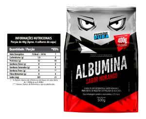 Quantas calorias em 2 colheres de sopa (27 g) Albumina?