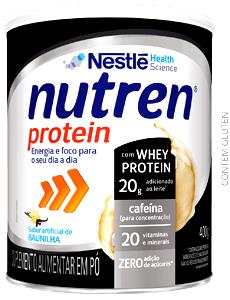 Quantas calorias em 2 colheres de sopa (31,5 g) Nutren Protein?