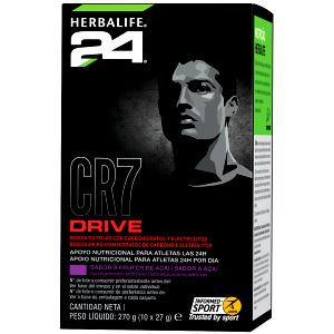 Quantas calorias em 2 colheres medida (27 g) Cr7 Drive?