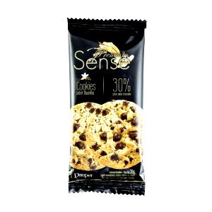 Quantas calorias em 2 cookies (30 g) Cookie de Chocolate Premium Sense?