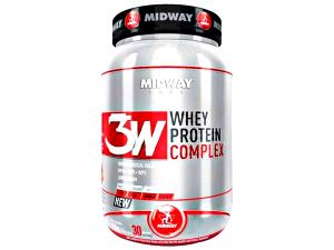 Quantas calorias em 2 dosadores (30 g) 3W Whey Protein Complex?