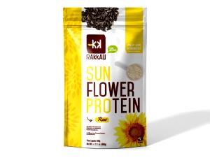 Quantas calorias em 2 dosadores (36 g) Sunflower Protein Raw?