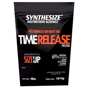 Quantas calorias em 2 dosadores (40 g) Time Release Protein?