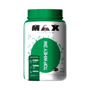 Quantas calorias em 2 dosadores (40 g) Top Whey 3W Mais Natural Cacau?