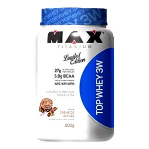 Quantas calorias em 2 dosadores (40 g) Top Whey 3W Mousse de Maracujá?