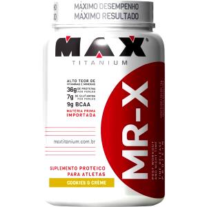 Quantas calorias em 2 dosadores (50 g) Mr-X Time Release Protein?