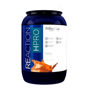 Quantas calorias em 2 dosadores cheios (38 g) Whey Reaction HPRO?