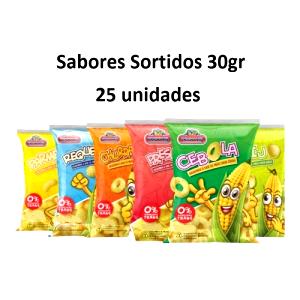 Quantas calorias em 2 e 1/2 xícaras (25 g) Salgadinho?