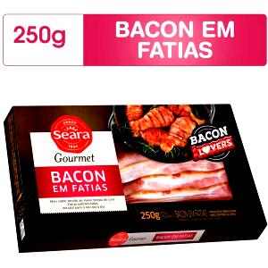 Quantas calorias em 2 fatias (40 g) Bacon Fatiado?