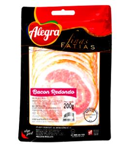 Quantas calorias em 2 fatias (40 g) Bacon Redondo?