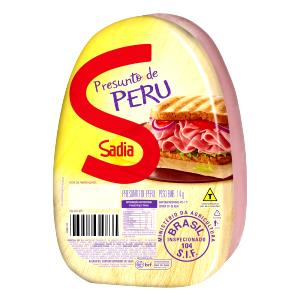 Quantas calorias em 2 fatias (40 g) Presunto de Peru?