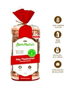 Quantas calorias em 2 fatias (50 g) Pão com Batata Doce Whey Protein?