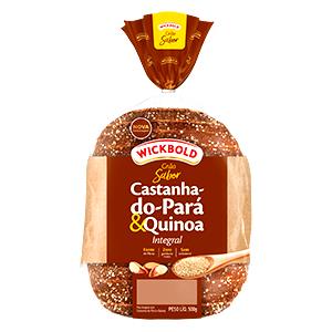 Quantas calorias em 2 fatias (50 g) Pão de Castanha-do-Pará e Quinoa?
