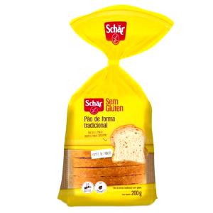 Quantas calorias em 2 fatias (50 g) Pão de Forma Tradicional sem Gluten?