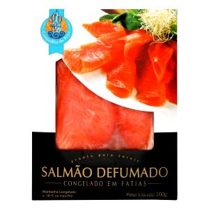 Quantas calorias em 2 fatias (60 g) Filé de Salmão Defumado Fatiado?