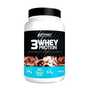 Quantas calorias em 2 medidores (33 g) 3 Whey Protein Chocolate?