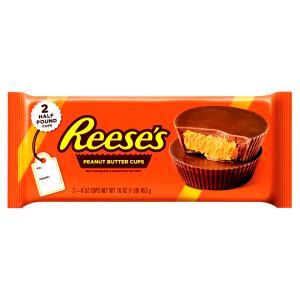 Quantas calorias em 2 quadrados (26 g) Reese’s Giant?