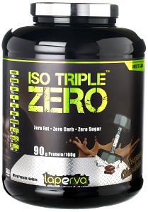 Quantas calorias em 2 scoops (30 g) Whey ISO Triple Zero Chocolate?