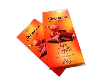 Quantas calorias em 2 tabletes (15 g) Doce de Leite com Chocolate?