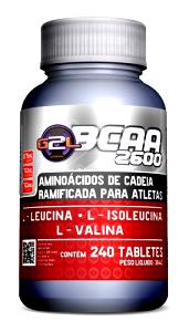 Quantas calorias em 2 tabletes, (3,2 g) Bcaa 2600?