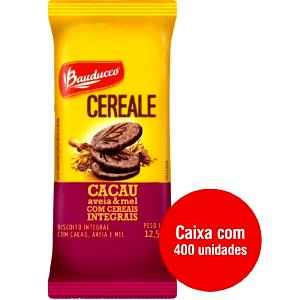 Quantas calorias em 2 unidades (12,5 g) Cereale Cacau Aveia e Mel?